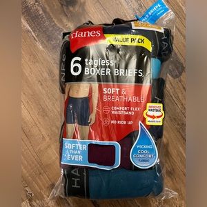 NTW Hanes Men's tagless boxer briefs. Size M.